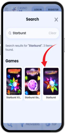 Find a game_Starburst